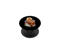 Poule Poule Coq Coquette Catholique Sacrée Vintage Kitsch PopSockets PopGrip Adhésif