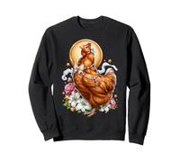 Poule Poule Coq Coquette Catholique Sacrée Vintage Kitsch Sweatshirt
