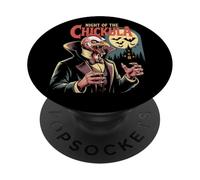Poule Vampire Poule Poule Halloween PopSockets PopGrip Adhésif