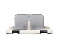 Pouleau de Tampon de Chiot, Plateau Pot Chien pour Chien Pipy Pee Pava Pied Pet Potty Dog Training Pays Floor with Wall Cover Dog Boîte à Litière pour Petite et Moyenne Taille (Black)