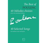 POULENC F. - 40 MELODIES CHOISIES POUR VOIX MOYENNES & PIANO