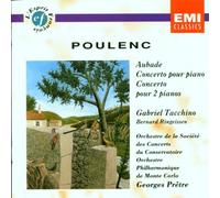Aubade - Concerto pour piano - Concerto pour 2 pianos Francis Poulenc (Compositeur), Gabriel Tacchino (Piano), Bernard Ringeissen (Piano), Georges Prêtre (Chef d'orchestre) https://www.fnac.com/a358086/Francis-Poulenc-Aubade-Concerto-pour-piano-Concerto-pour-2-pianos-CD-album?oref=8fb1ed7d-68d9-1dac-9e47-b2bec04541c9
