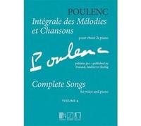 Poulenc Francis - Integrale Des Melodies Et Chansons Vol.4 (Publiees Par Dse) - Voix/Piano G