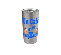 Poules Poulets Caqueter Cafetière de Moka Café Espresso Gobelet isotherme en acier inoxydable double paroi
