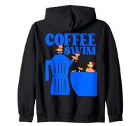 Poules Poulets RIGOLOTES Nager CAFÉ Noir Expresso Sweat à Capuche