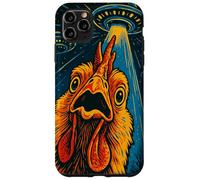 Poulet à Selfie drôle de Coq de Poulet avec OVNIS Coque pour iPhone 11 Pro Max