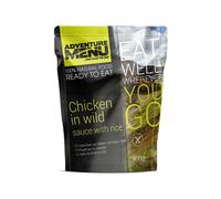 Poulet au riz complet avec son lard