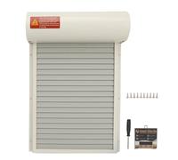 Poulet Automatique de Porte de Poulailler, Poulet, Canards, Oies, Portée D'application, Minuterie de Porte de Poulet en Métal pour Canards, Oies, Cages de Poulailler (White)