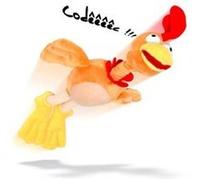 Poulet catapulte sonore en peluche à catapulter G