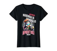 Poulet Célébration Cabanes Fête Madonna di Campiglio T-Shirt, Femme, Noir, M