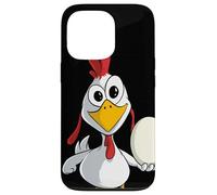 Poulet drôle avec Un œuf Coque pour iPhone 13 Pro