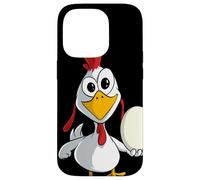 Poulet drôle avec Un œuf Coque pour iPhone 14 Pro
