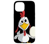 Poulet drôle avec Un œuf Coque pour iPhone 15