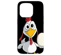Poulet drôle avec Un œuf Coque pour iPhone 15 Pro