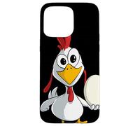Poulet drôle avec Un œuf Coque pour iPhone 15 Pro Max