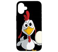 Poulet drôle avec Un œuf Coque pour iPhone 16 Plus