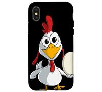 Poulet drôle avec Un œuf Coque pour iPhone X/XS