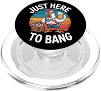 Poulet feu d'artifice Jour de l'indépendance 4 Juillet PopSockets PopGrip pour MagSafe