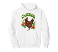 Poulet Floral Groovy Poulet Aquarelle Boho Poulet Sweat à Capuche