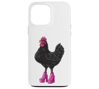 Poulet Fou en Couleur Talons Roses Coque pour iPhone 13 Pro Max