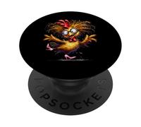 Poulet Fou en Couleur Talons Roses PopSockets PopGrip Adhésif