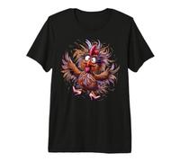 Poulet Fou en Couleur Talons Roses T-Shirt Haut de Gamme