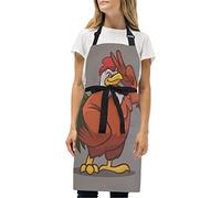 Poulet Frais Tablier Peinture de Cuisine Tabliers de Bavette pour Serveuse La Cuisson Des Hommes Enfant en Avec Sangle Réglable pour Le Cou et 2 Poches
