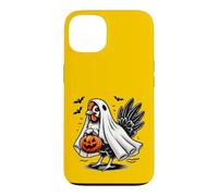 Poulet frissonnant Halloween fantôme Coq Tour ou friandise Coque pour iPhone 13