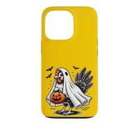 Poulet frissonnant Halloween fantôme Coq Tour ou friandise Coque pour iPhone 13 Pro