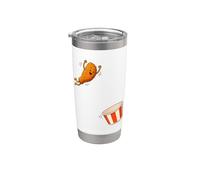 Poulet frit sautant dans un seau drôle pépite meme garçon Gobelet isotherme en acier inoxydable double paroi