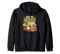 Poulet Hors du Bureau Mode Vacances Tropicales activé Sweat à Capuche