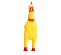 Poulet Jaune Qui Couine, 17cm, Jouet En Caoutchouc, Soulagement De La Pression, Cadeau Pour Chiot, Offre Spéciale