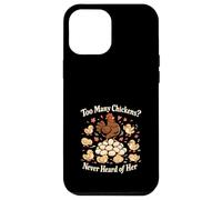 Poulet Math Too Many Chickens Backyard Volaille Humour Flock Coque pour iPhone 12 Pro Max