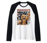 Poulet Nugget Nug Last Day of School Summer Funny Selfie Manche Raglan