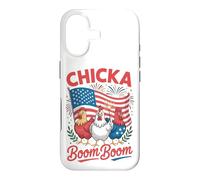 Poulet Patriotique Chicka Boom Boom Funny du 4 Juillet Coque pour iPhone 17