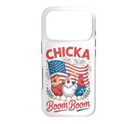 Poulet Patriotique Chicka Boom Boom Funny du 4 Juillet Coque pour iPhone 17 Pro