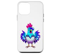 Poulet Portant des Lunettes de Soleil drôle Farm Gamer Tag Coq Coque pour iPhone 12 Mini