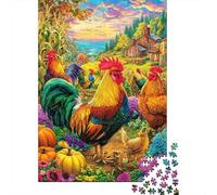 Poulet Puzzle 1000 Pièces, Puzzles Difficiles, Adaptés Aux Adultes Et Aux Enfants, Jeu De Défi Intellectuel 38x26cm/1000pcs