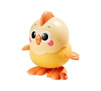 Poulet Rebondissant,Jouets À Remonter,Jouet Interactif À Remonter,Jouets À Remontoir Mécanique, Drôle Et Interactif Mignon, Pour Jeu Et Interaction Pour Crèche, Maternelle, Maison, Voyage 8,5x8x8,5cm