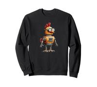 Poulet Robot Heureux avec IA pour Les Amateurs de Robots intelligents Sweatshirt