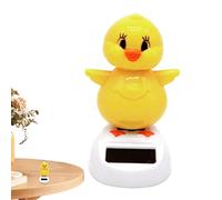 Poulet solaire Bobblehead - Charme de voiture alimenté, poussin oscillant | Tableau de bord de voiture Dessin animé Bobblehead Chicken Ornements Sun Catcher Powered Dancing Chick Capteur solaire