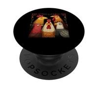 Poulets Amusants pour l'élevage de volaille Amoureux des Oiseaux Races de Poulet PopSockets PopGrip Adhésif