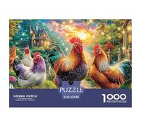 Poulets de Conte de fées Puzzle pour Adultes - 1000 Pièces L'Excellence du Challenge Éducatif : Le Cadeau Parfait pour Adultes Et Adolescents Dès 14 Ans 52x38cm/1000pcs
