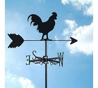 Poulets De Ferme, Girouette, Girouette en Métal, Support De Toit Extérieur, Coq en Acier Inoxydable, Décor, Outils De Mesure, Indicateur De Direction du Vent pour L’archite, Chickens