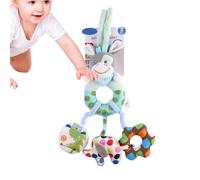 Poulettes pour poussette pour - Rhino suspendu en plucia douce avec sons délicats | DÉCIVATION NURSERY CINETTO ET PACTEUR SENSÉRIEURS POUR SIÈGE VOITURES, CRIBS ET LOIS BACKS (Idéal pour les