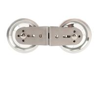 Poulie à câble, poulie à double sens avec roulements silencieux, système de poulies doubles rotatives à 360 degrés, accessoire pour équipement de fitness et de salle de sport à dom (Aluminium)