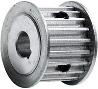 Poulie à Courroie 18 Dents Poulie à Courroie HTD 5M-18T avec rainure de clavette, Largeur de Courroie 21 mm, poulie à Engrenages, alésage 8/10/12/12,7/14 mm, 5 M 18 Dents, poulie synchrone Durable et