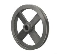 Poulie à courroie à rainure unique pour compresseur d'air, matériau métallique, taille facultative 150 mm/190 mm, 1 pièce (B)