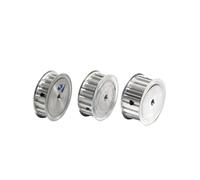 Poulie à courroie en alliage d'aluminium, Type L, 14 dents, 21/27mm, largeur de courroie 8/10/12/20/28mm, alésage, poulie de Transmission, L-14(22mm,21mm)