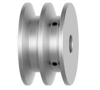 Poulie à courroie trapézoïdale en alliage d'aluminium de type A, 2 fentes, for moteur d'entraînement industriel - Durable et efficace(40 Hole8)